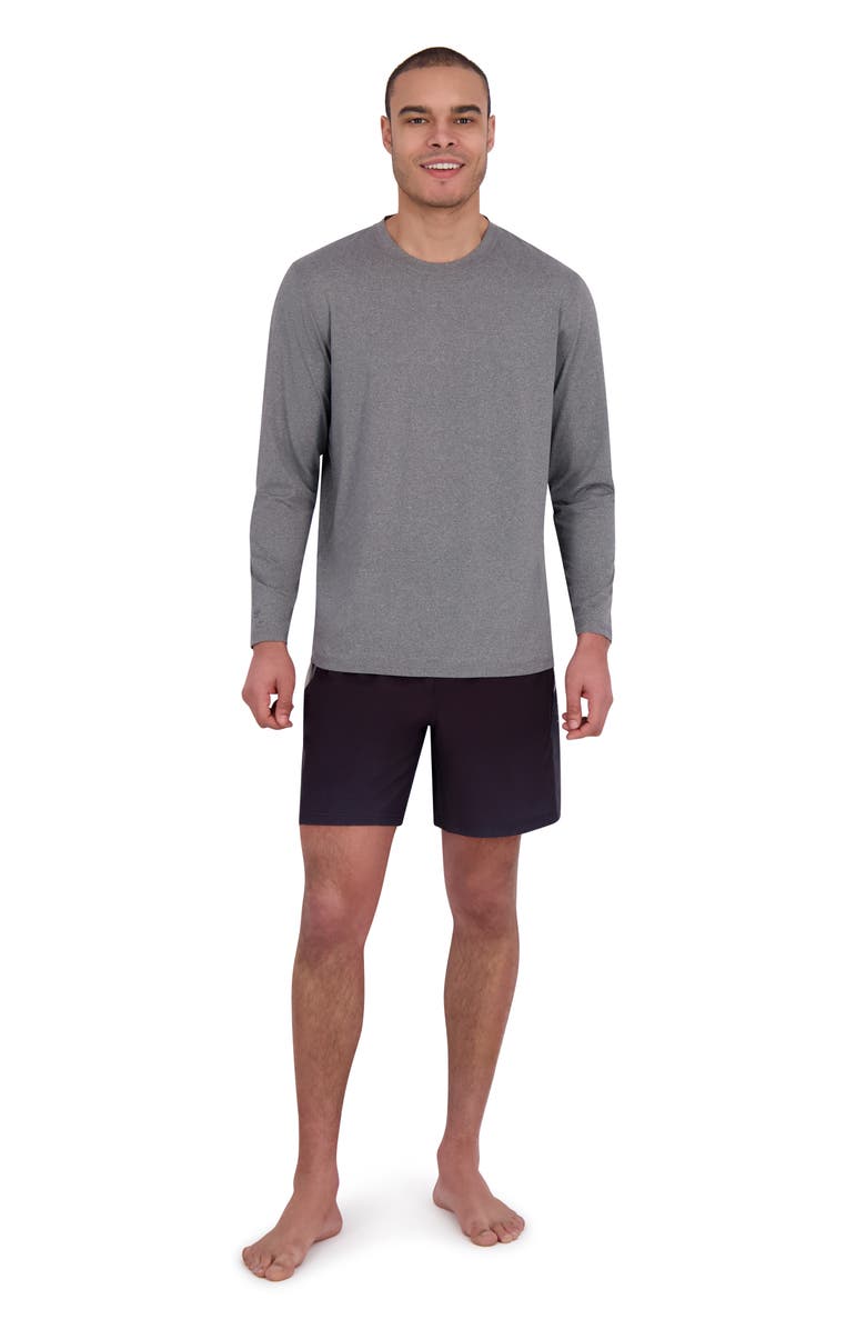 Spyder Drop Needle Rashguard, Alternate, color, Ebony