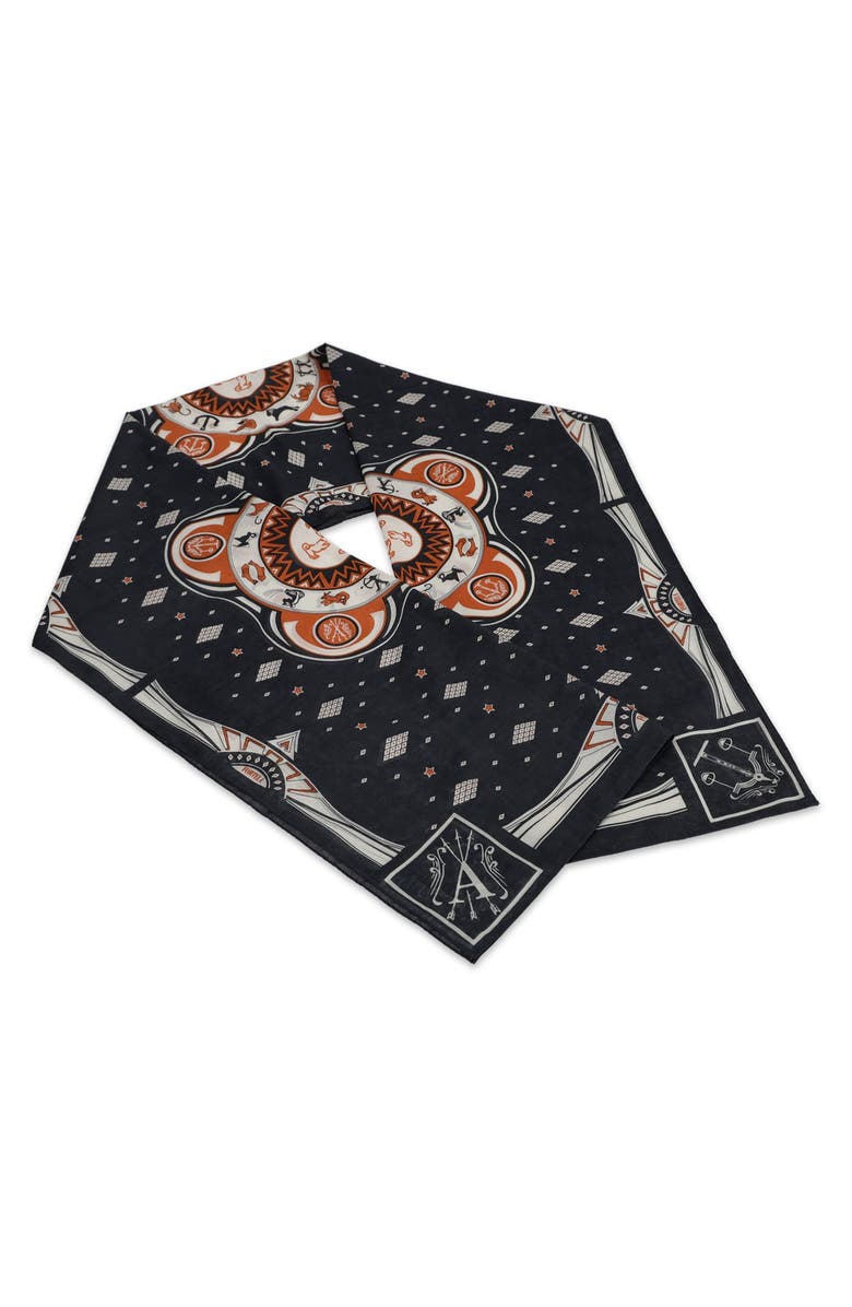 Fortela Zodiac Print Scarf, Alternate, color, Grey