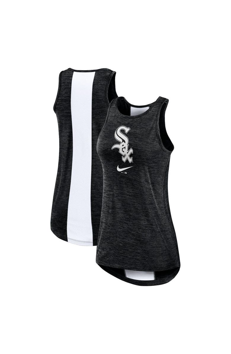 Nike Women's Nike Black Chicago White Sox Dri-FIT Performance Right Mix High Neck Tank Top, Main, color, Black
