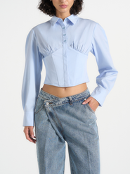 Manière De Voir Margot Cotton Corset Shirt