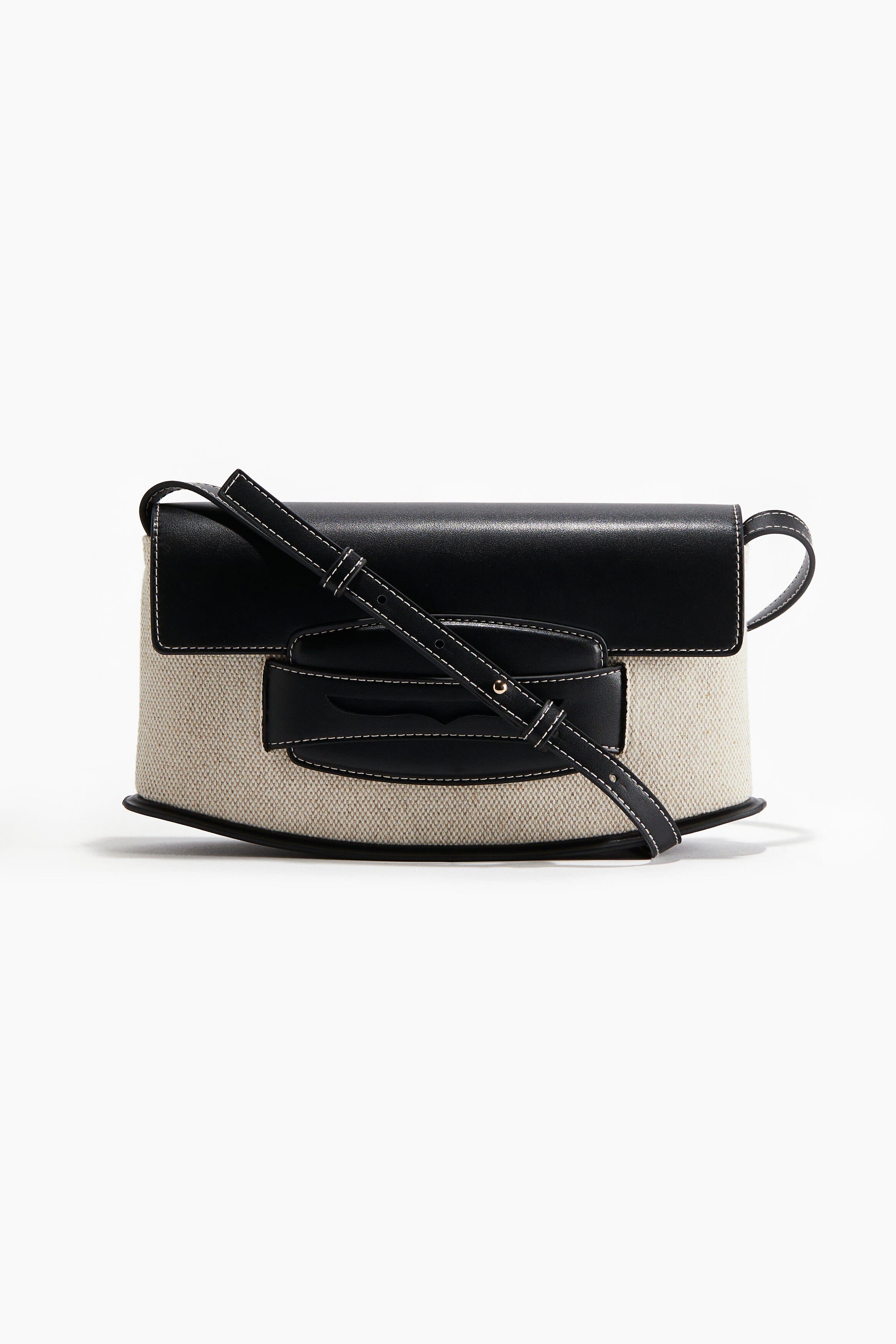 H&M Shoulder Bag, Alternate, color, Cream/Black