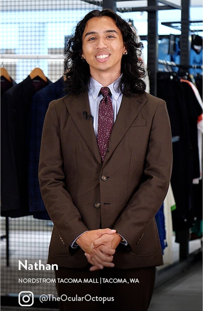 Dot Pattern Silk Blend Tie, sales video thumbnail