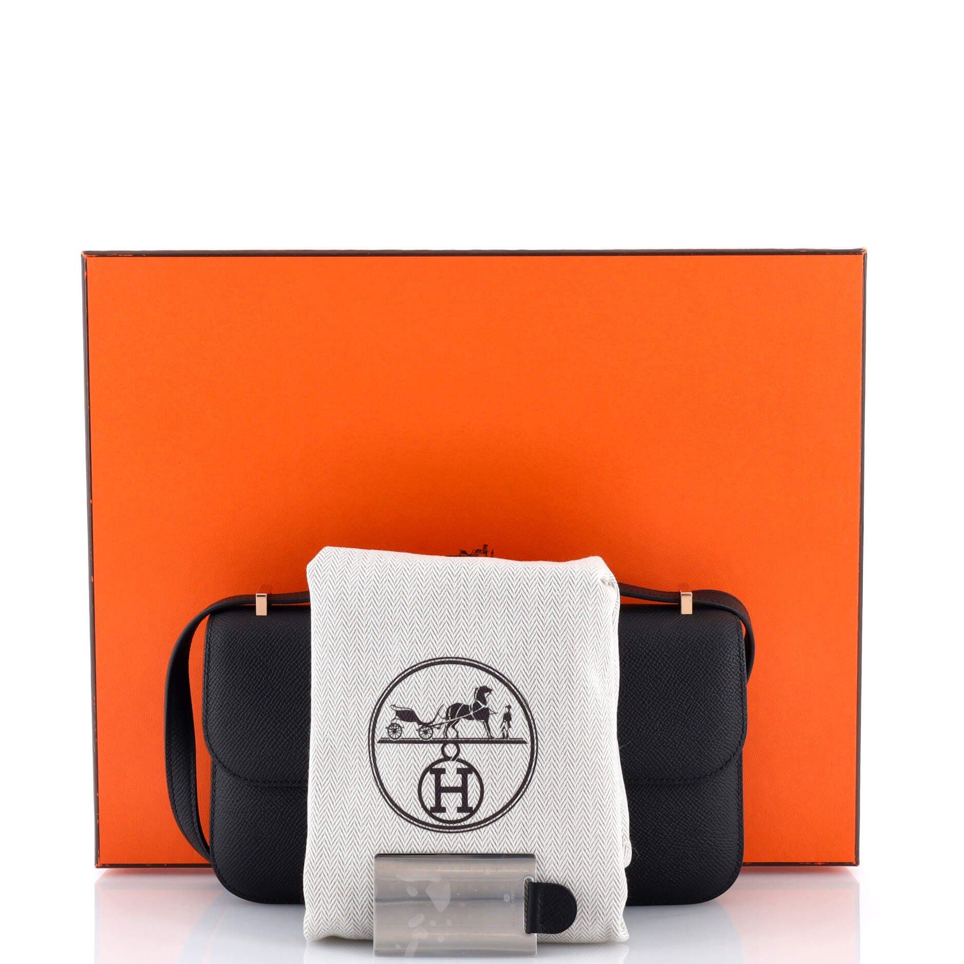 Pre-Owned Hermes Constance Elan NM Bag Epsom 25, Alternate, color, Noir