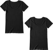 Ingrid & Isabel Seamless Maternity Rib Short Sleeve Crew Tee 2 Pack Bundle