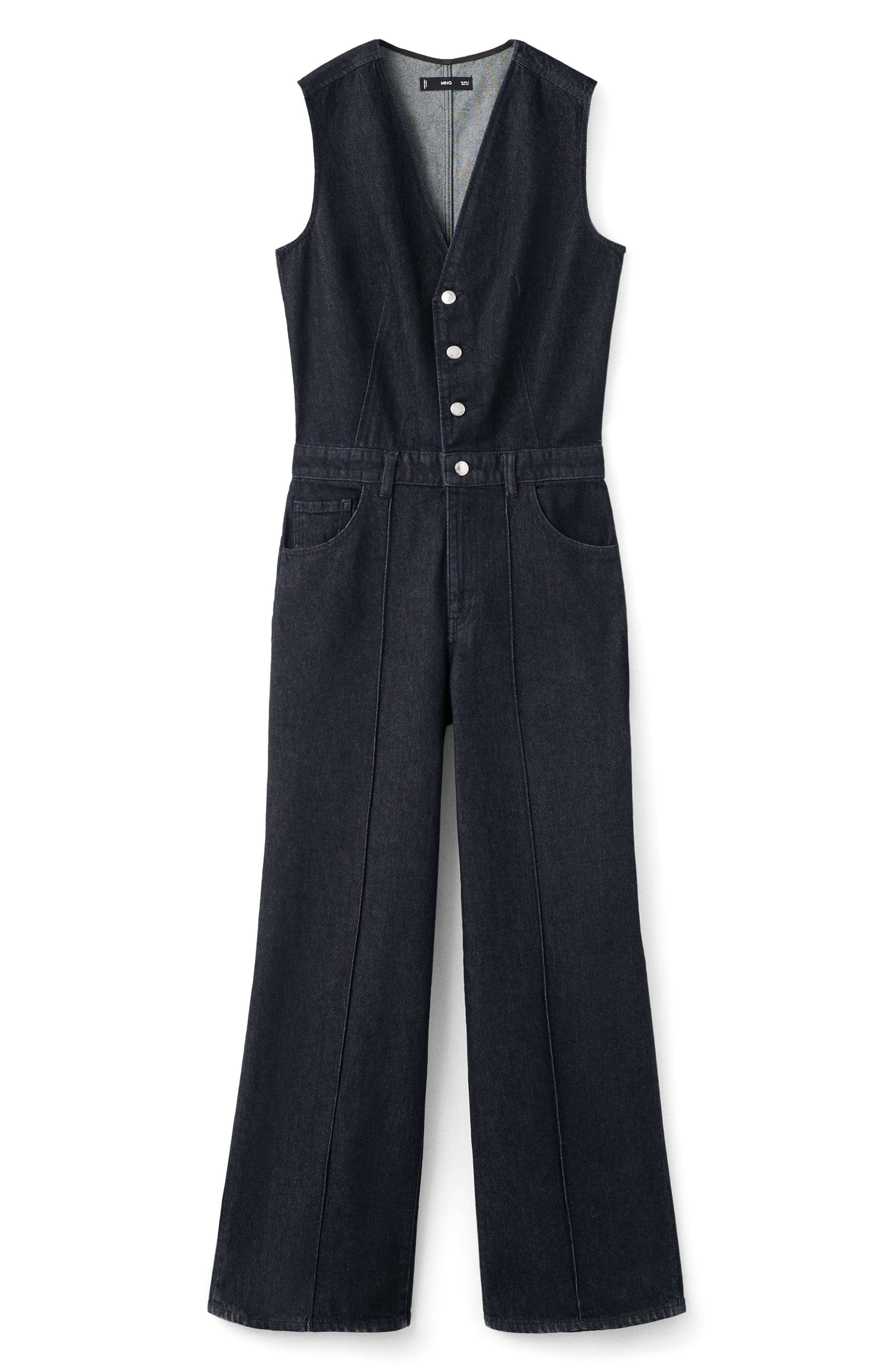MANGO Odette Denim Jumpsuit