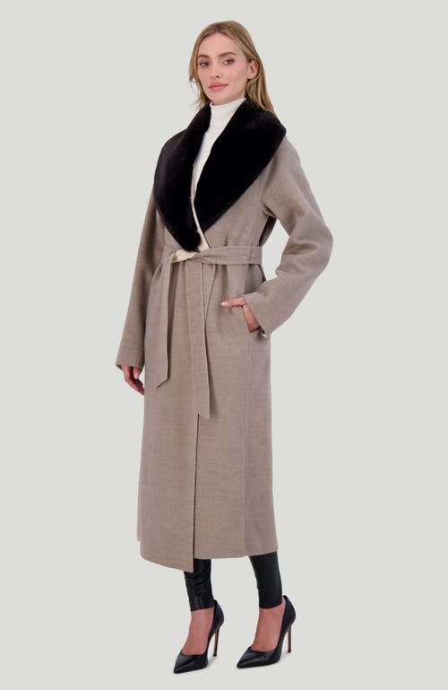 Gorski Loro Piana Wool Short Coat In Brown