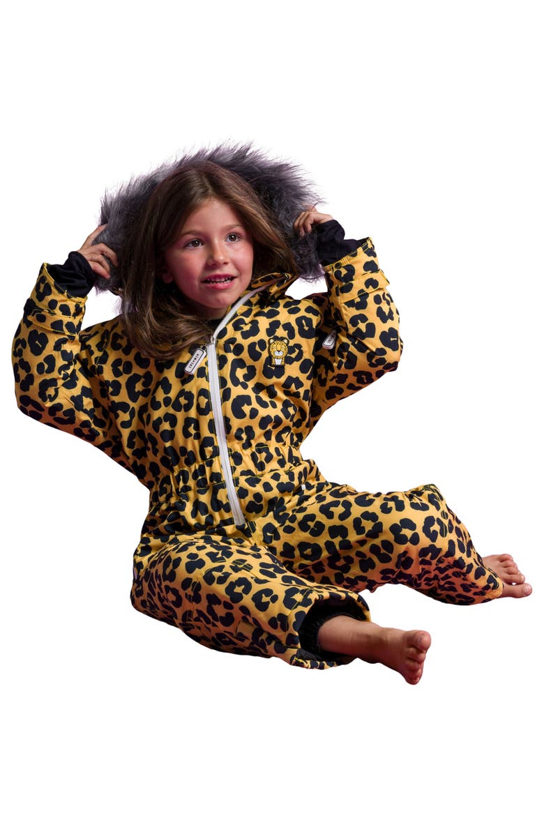 Roarsome Dash the Leopard Ski Suit, Alternate, color, Yellow/Black