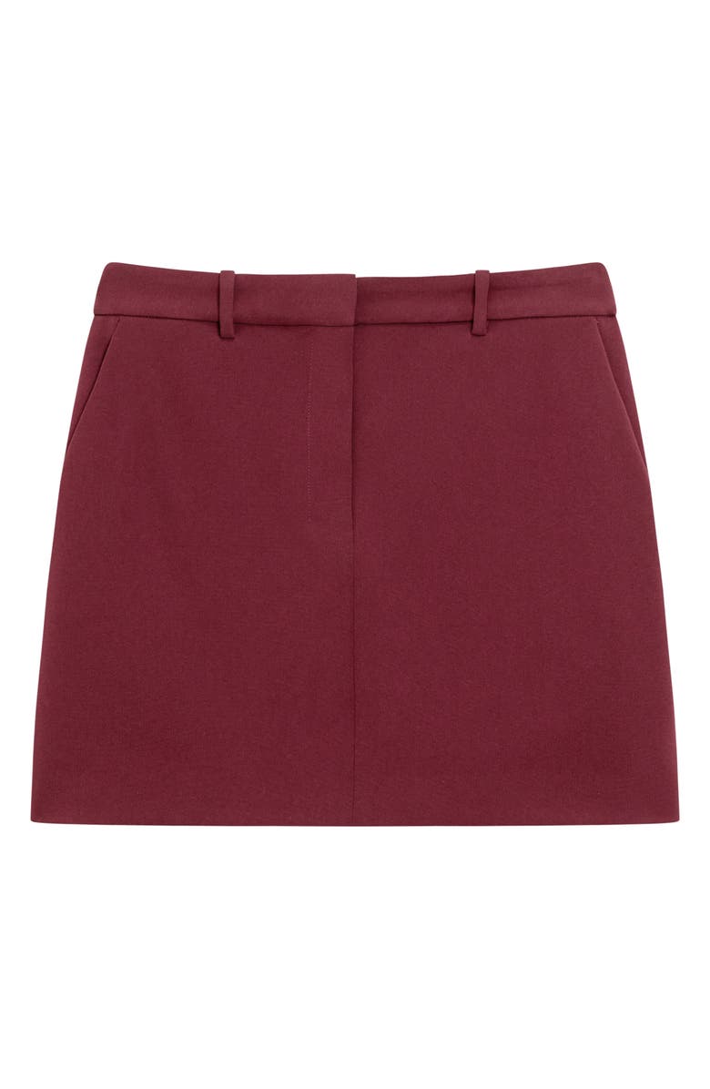 Theory Crepe Miniskirt, Alternate, color, Grenache