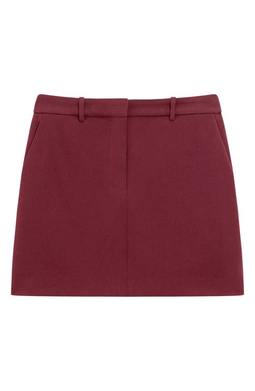 Theory Mini Trouser Skirt In Red