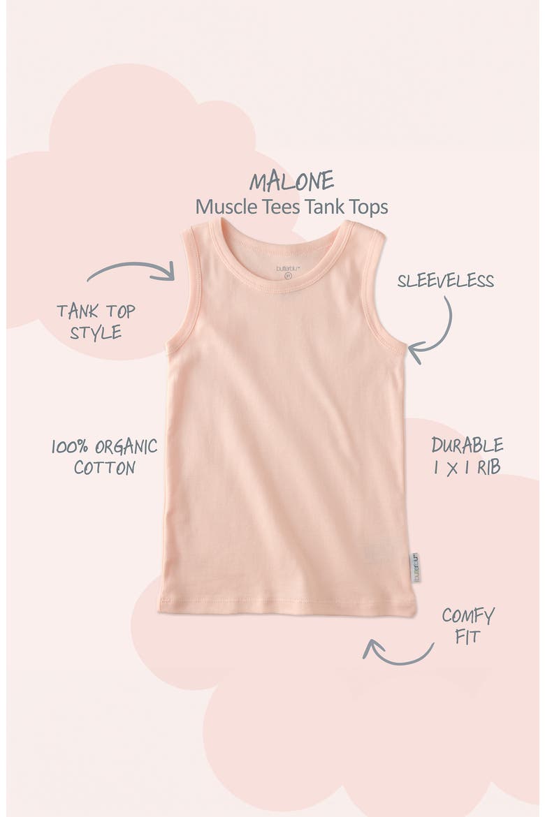 Malone Assorted 10-Pack Organic Cotton Muscle Tees, Alternate, color, SORBET FROST RAINBOW