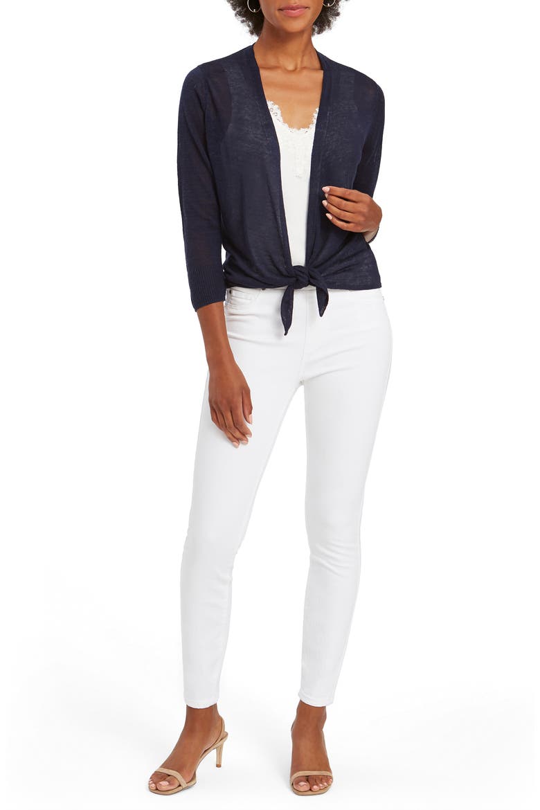 4-Way Convertible Cardigan, Alternate, color, DARK INDIGO