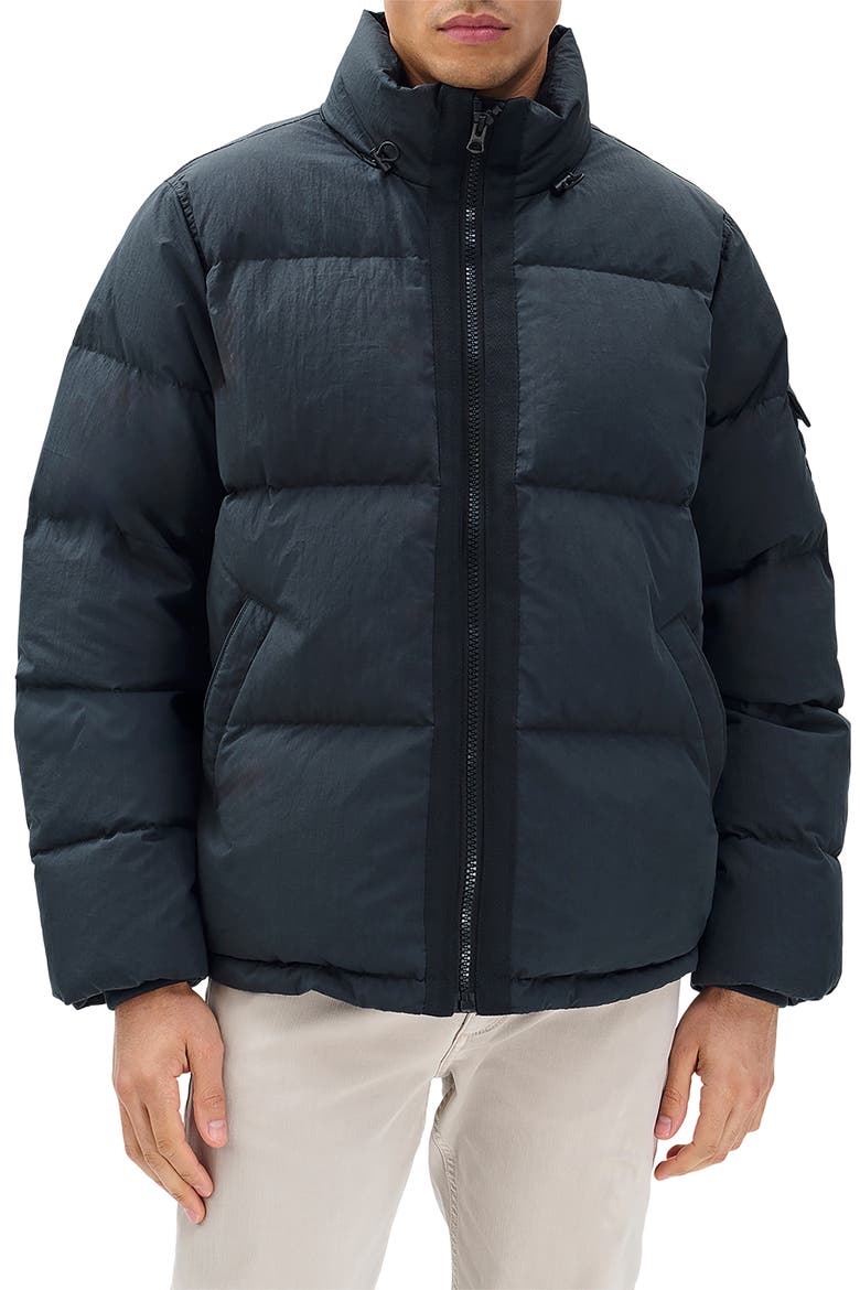 Daniel Quilted Down Puffer Jacket, Main, color, BLACK