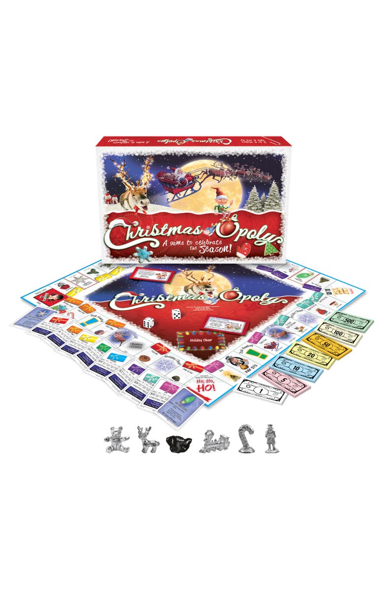 Late for the Sky Christmasopoly Board Game, Main, color, Multicolored