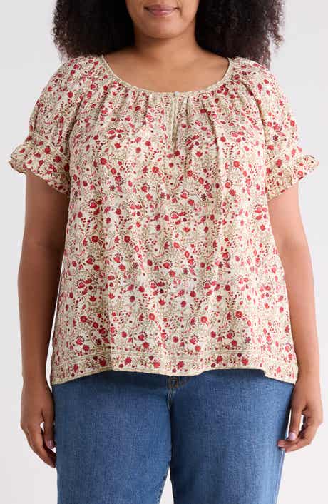 Keyhole Short Sleeve Top