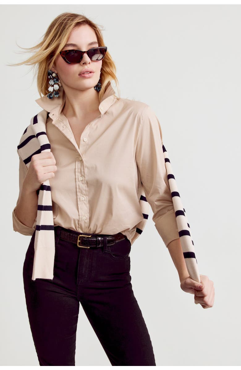 The Shirt by Rochelle Behrens The Icon Shirt, Alternate, color, Taupe