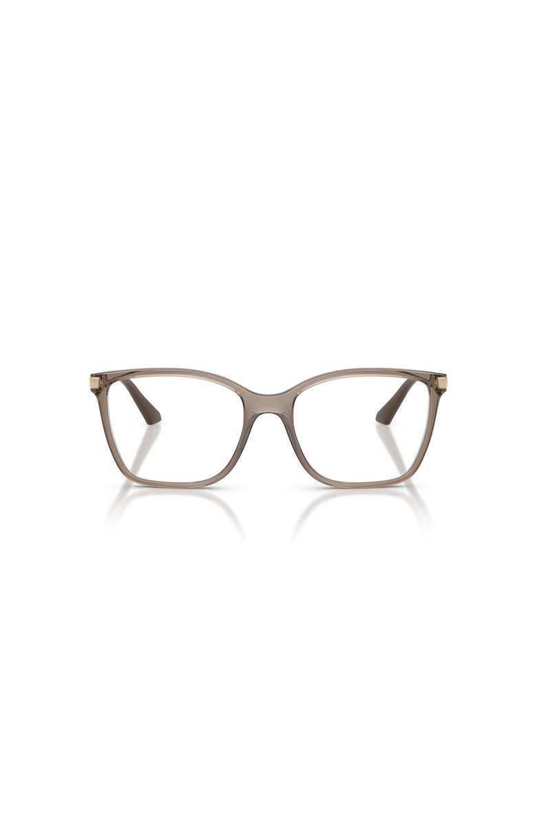 Vogue Eyewear 53mm Square optical glasses, Alternate, color, Brown