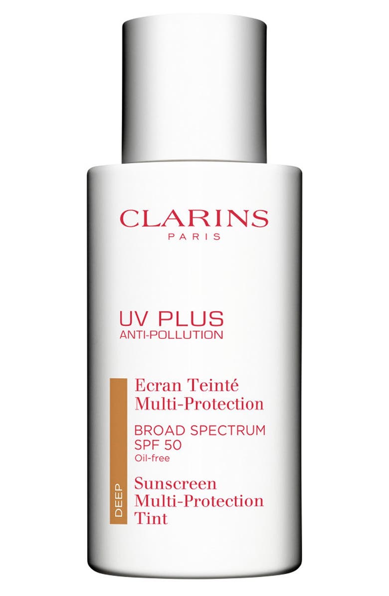 Clarins UV Plus Anti-Pollution Broad Spectrum SPF 50 Tinted Sunscreen Multi-Protection, Main, color, 