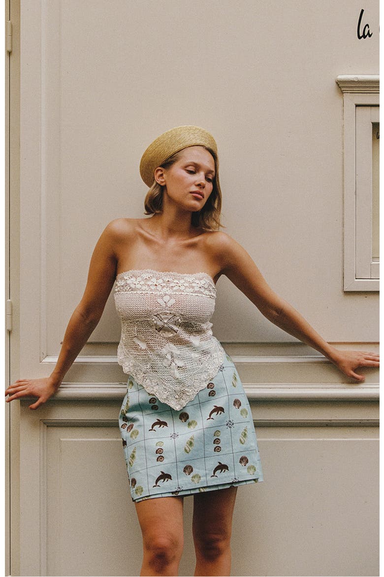 Rex Wrap Skirt, Alternate, color, Seashell Tile