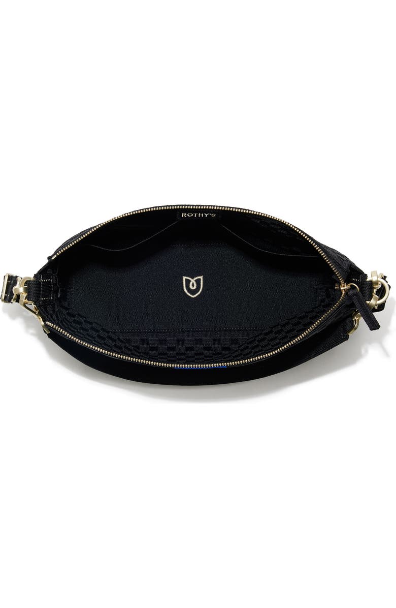 Rothy's The Daily Crossbody, Alternate, color, Black Sand