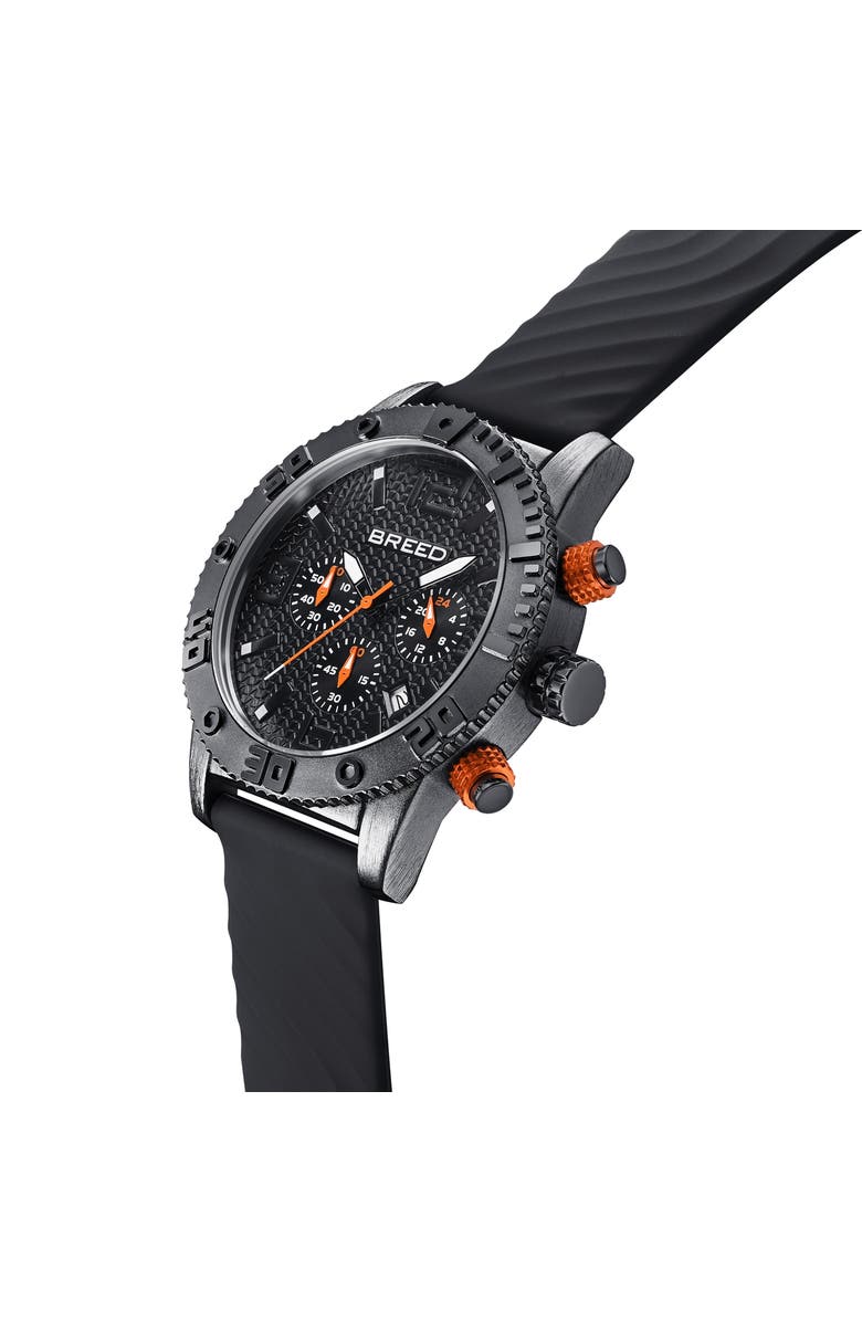 BREED Double Agent Chronograph Watch with Date, Alternate, color, Black