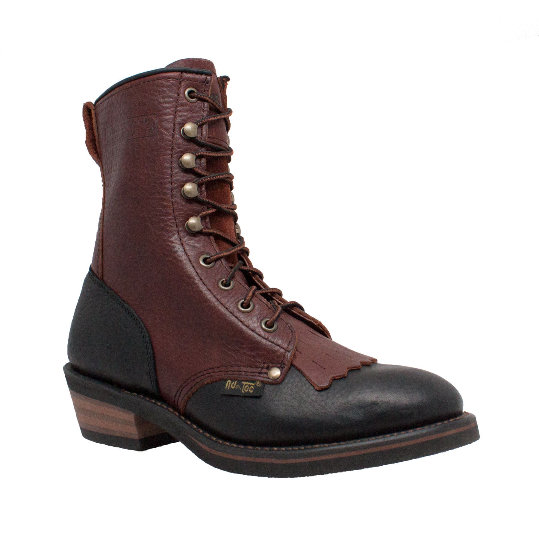 Women's 8" Packer Black/Dark Cherry Boots, Main, color, Camo