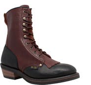 AdTec Women's 8" Packer Black/Dark Cherry Boots