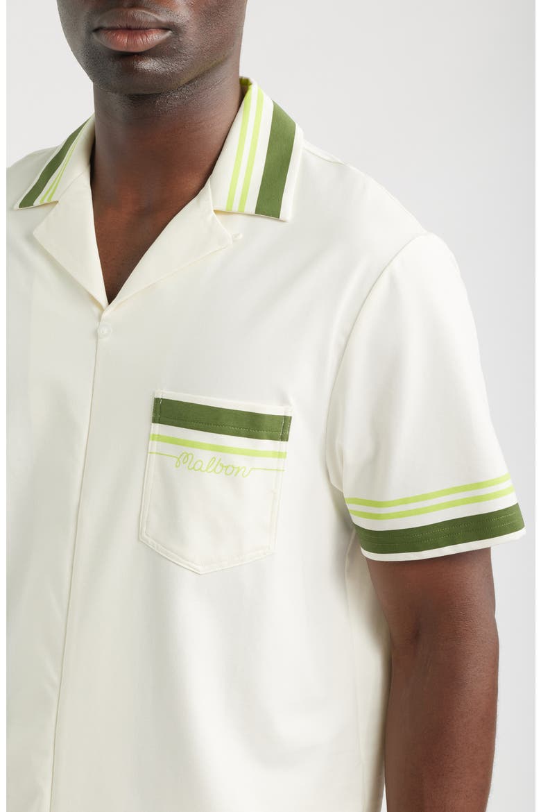 Ventura Popover Camp Shirt, Alternate, color, CREAM