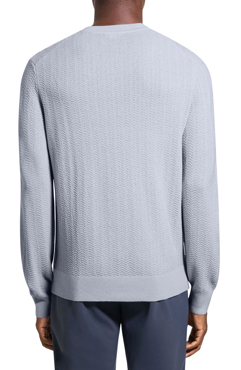 Theory Novo Merino Wool Blend Crewneck Sweater, Alternate, color, Ice