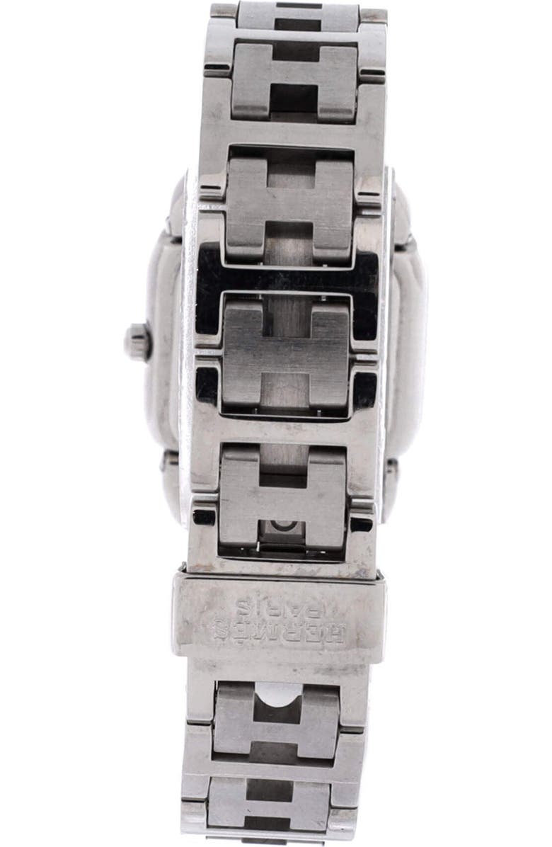 Pre-Owned Hermes Rallye Quartz Watch Stainless Steel 21, Alternate, color, Silver