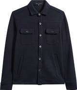 Robert Barakett Mezner Wool & Cotton Knit Overshirt