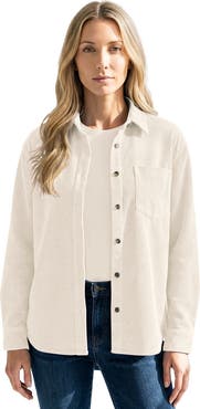 Roaman's Corduroy Button Front Shirt
