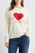 THE GREAT. The College Heart Graphic Sweatshirt