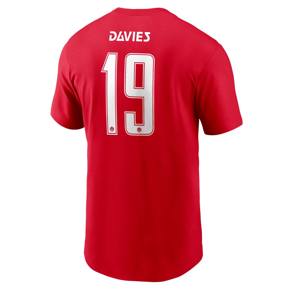 Nike Men's Nike Alphonso Davies Red Canada Soccer Home Name & Number T ...