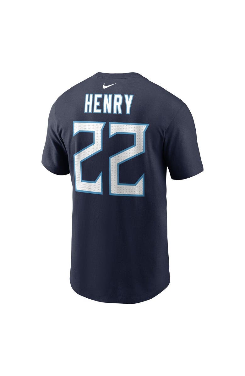Nike Men's Nike Derrick Henry Navy Tennessee Titans Player Name & Number T-Shirt, Alternate, color, 