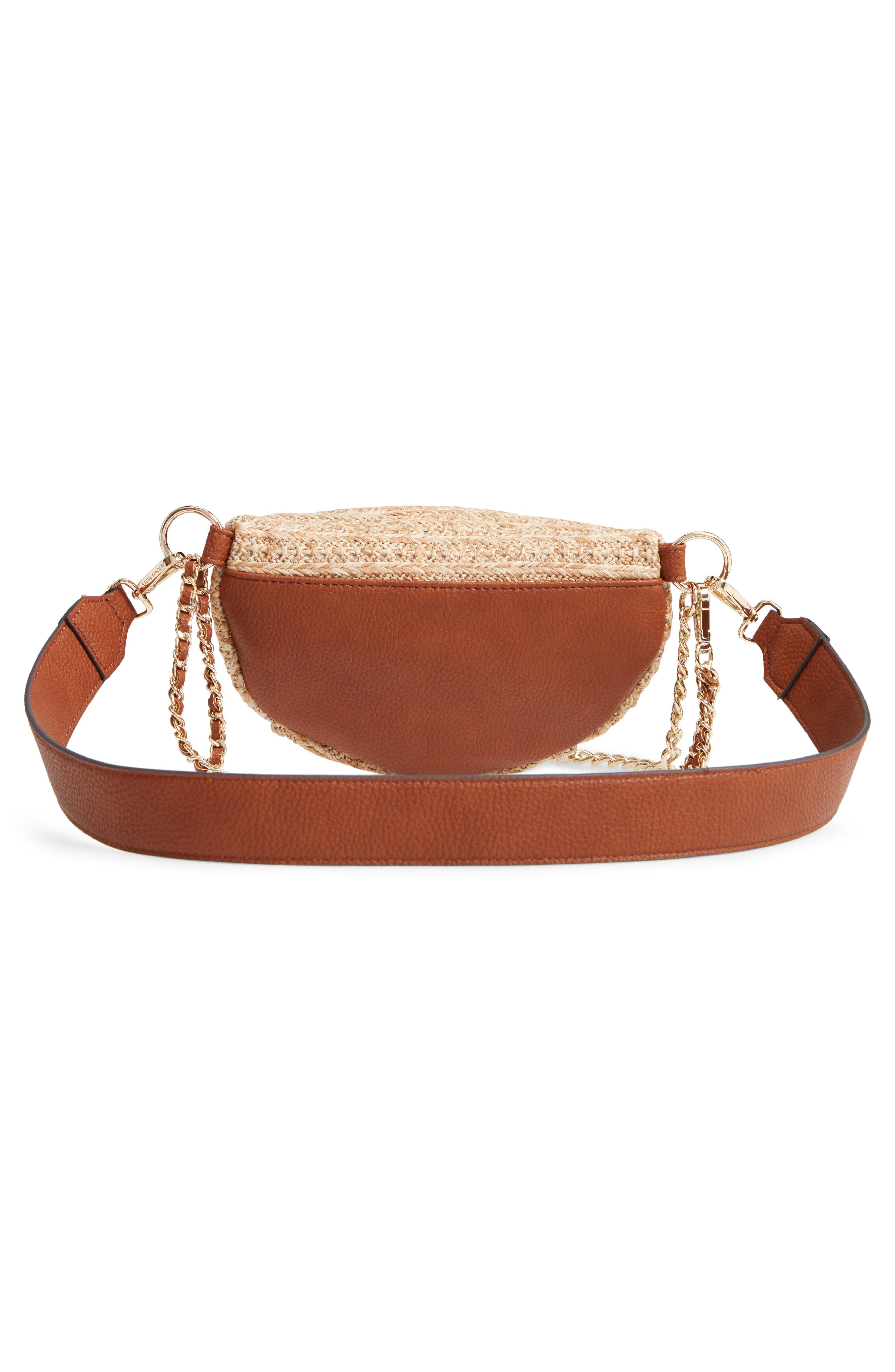 Steve Madden Becca Raffia Belt Bag, Alternate, color, 