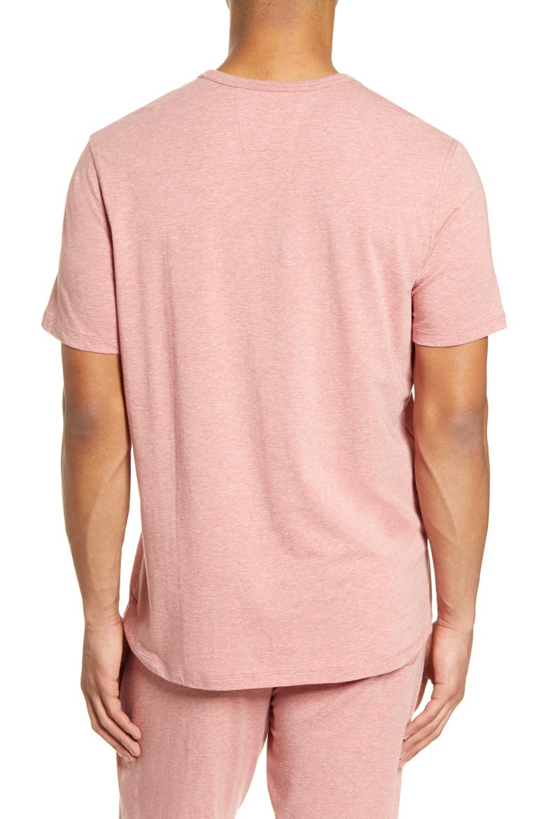 Stretch Cotton & Modal Crewneck T-Shirt, Alternate, color, PINK