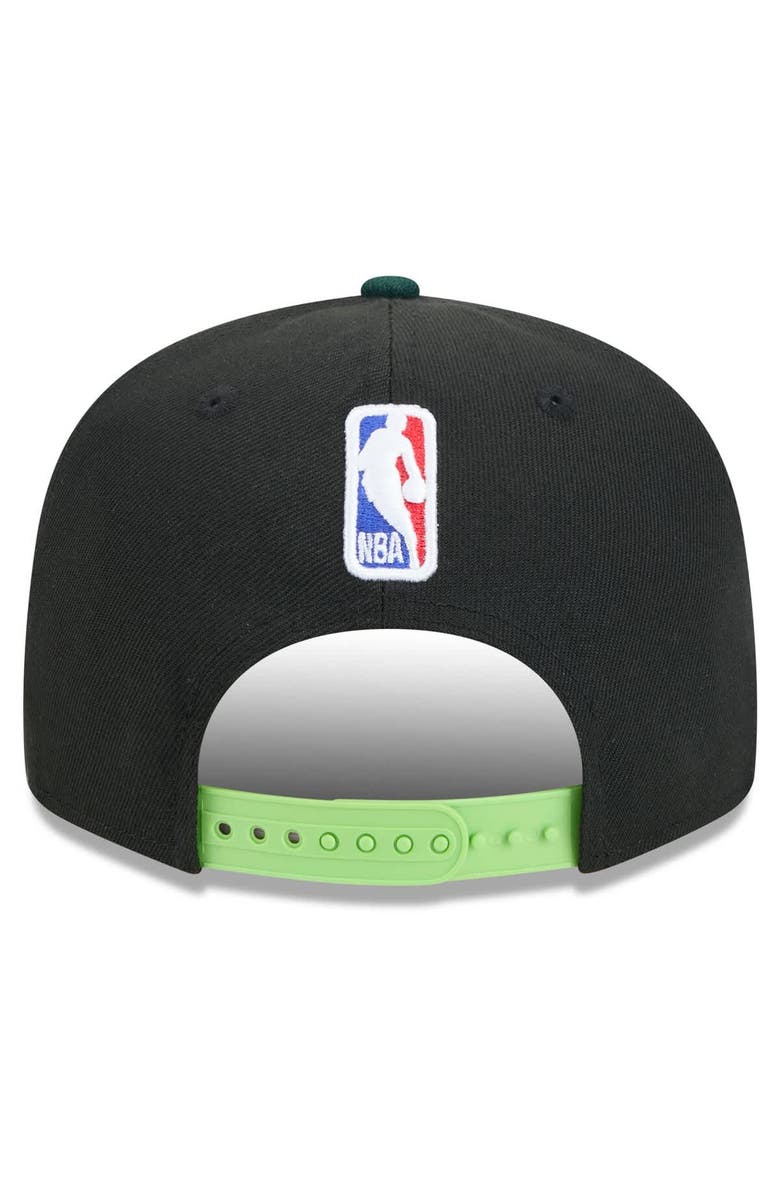 New Era Men's New Era  Black Boston Celtics 2024/25 City Edition 9FIFTY Snapback Hat, Alternate, color, 