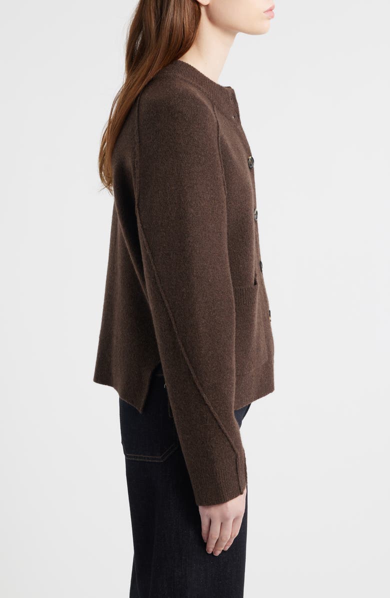 rag & bone Bridget Mock Neck Wool Blend Cardigan, Alternate, color,