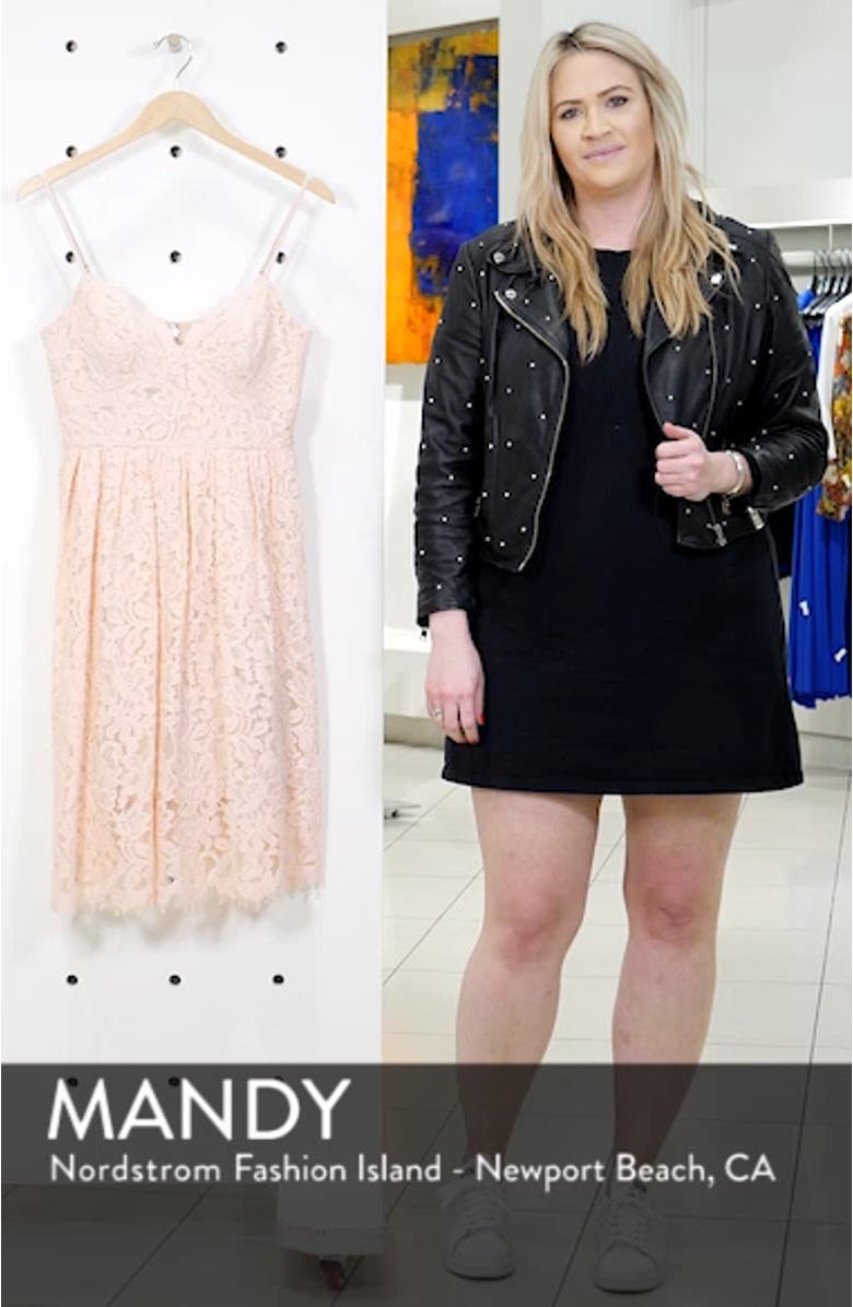 Lace Fit & Flare Dress, sales video thumbnail