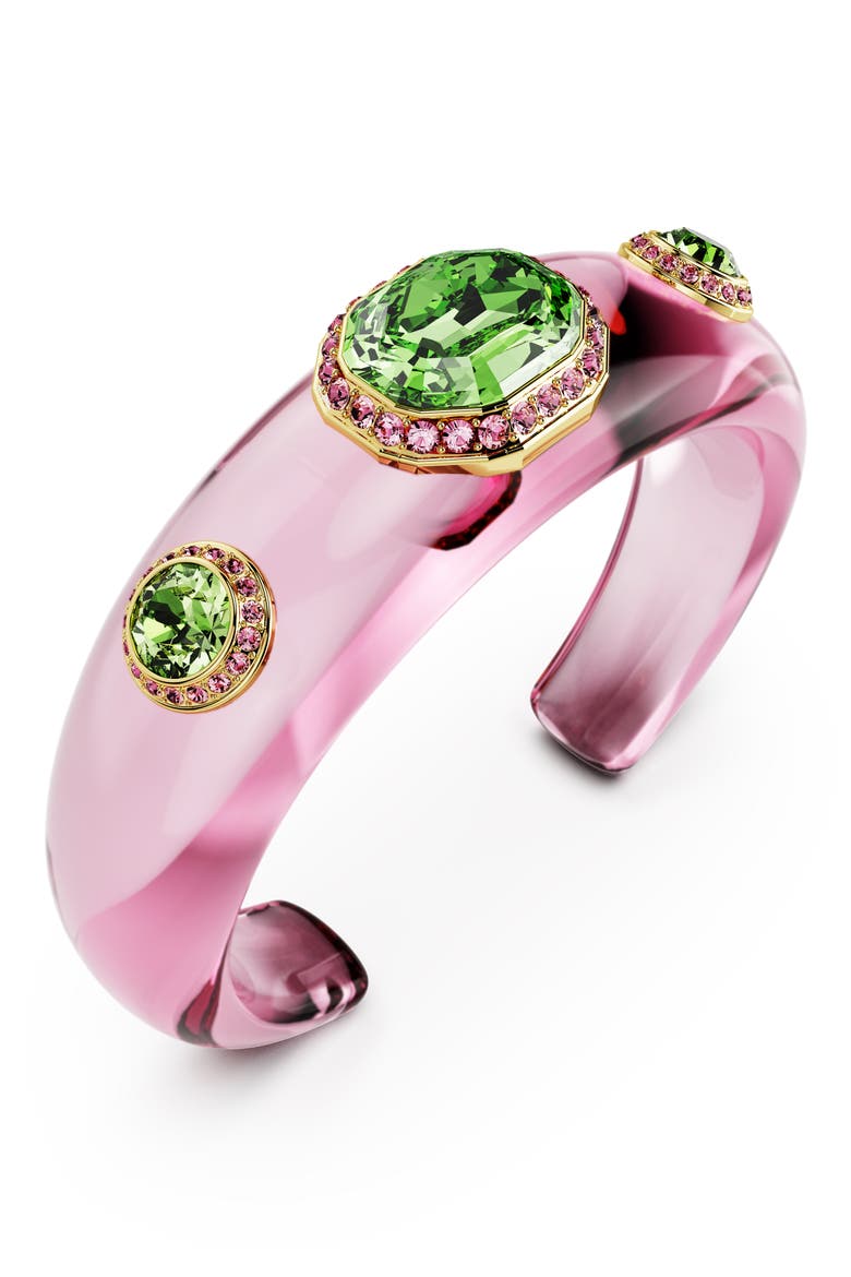 Dulcis Cuff Bracelet, Alternate, color, PINK/GREEN MULTI