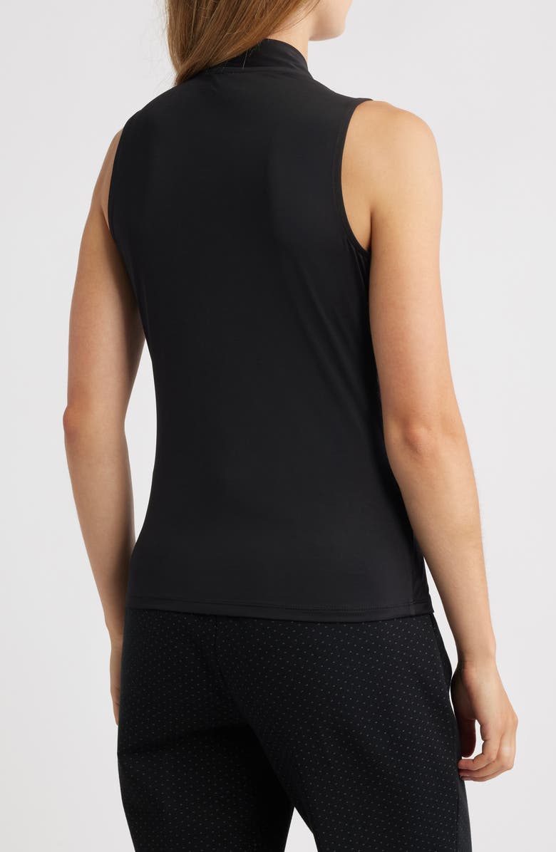 Anne Klein Ruched Surplice V-Neck Knit Top, Alternate, color,