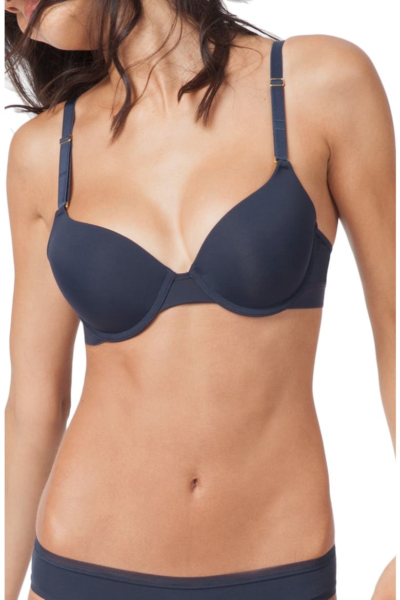 The T-Shirt Underwire Bra, Main, color, LIVELY NAVY