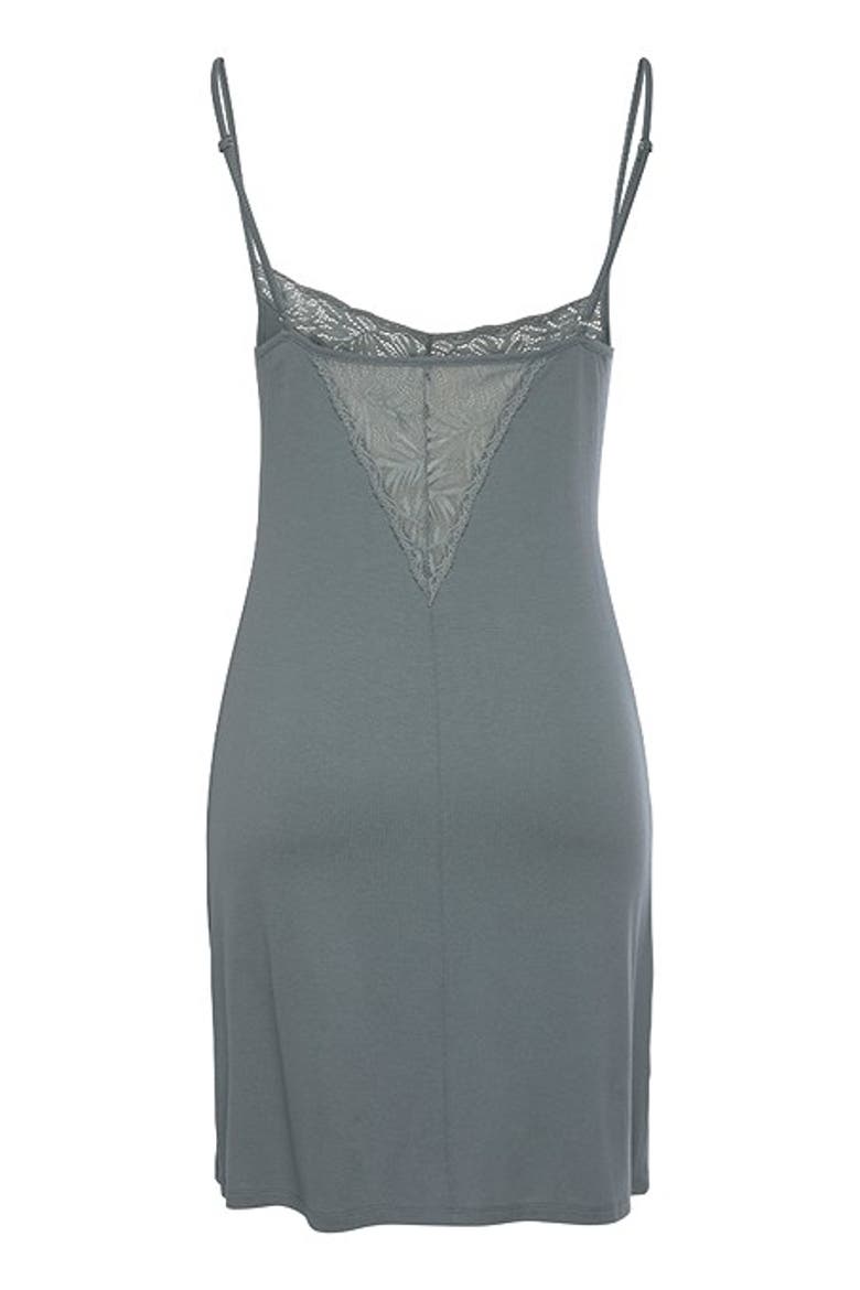 Women's Lace Detail Nightgown, Alternate, color, Teal