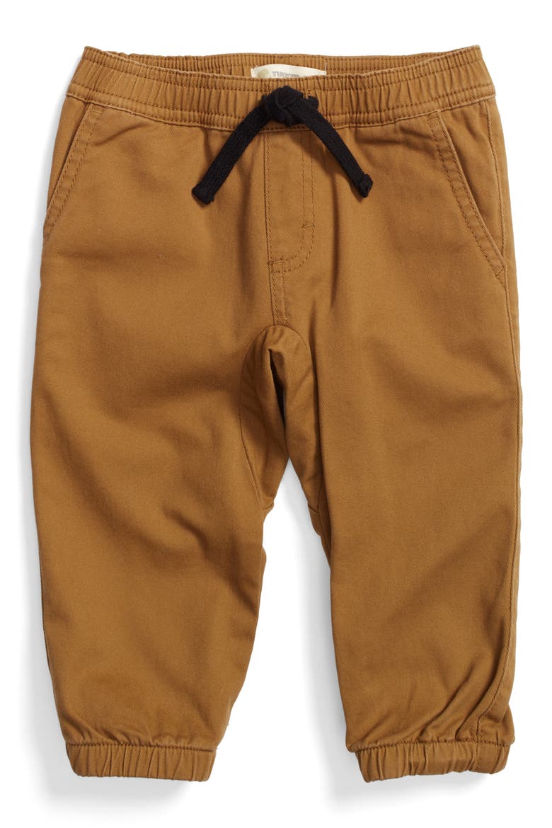 Twill Jogger Pants, Main, color, TAN CUMIN