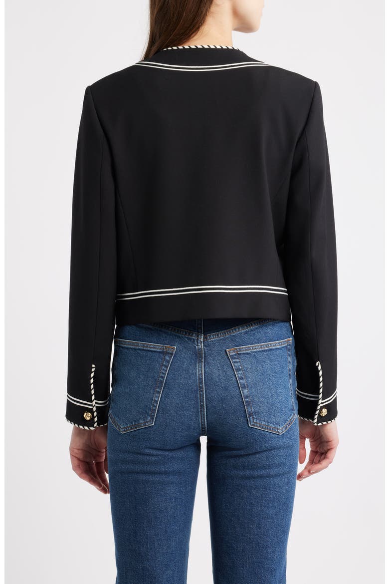 The Prim Crop Jacket, Alternate, color, BLACK