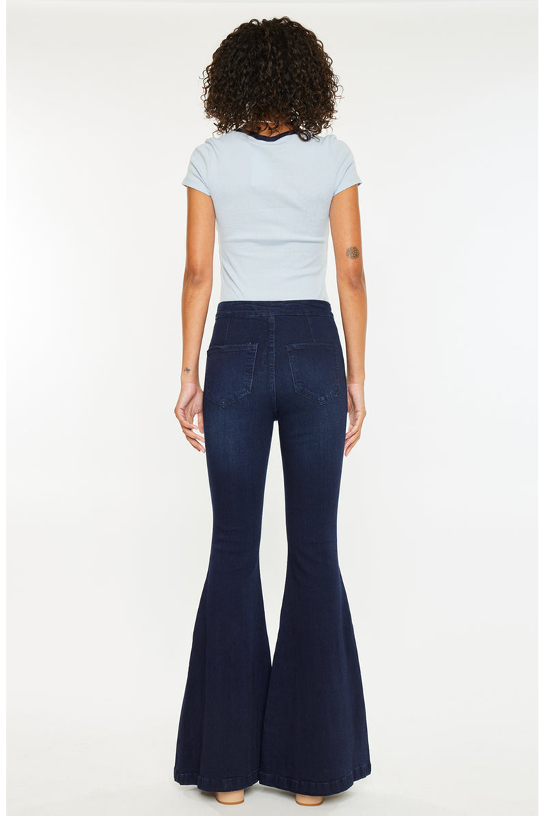 Jainey High Rise Flare Jeans, Alternate, color, Medium Blue