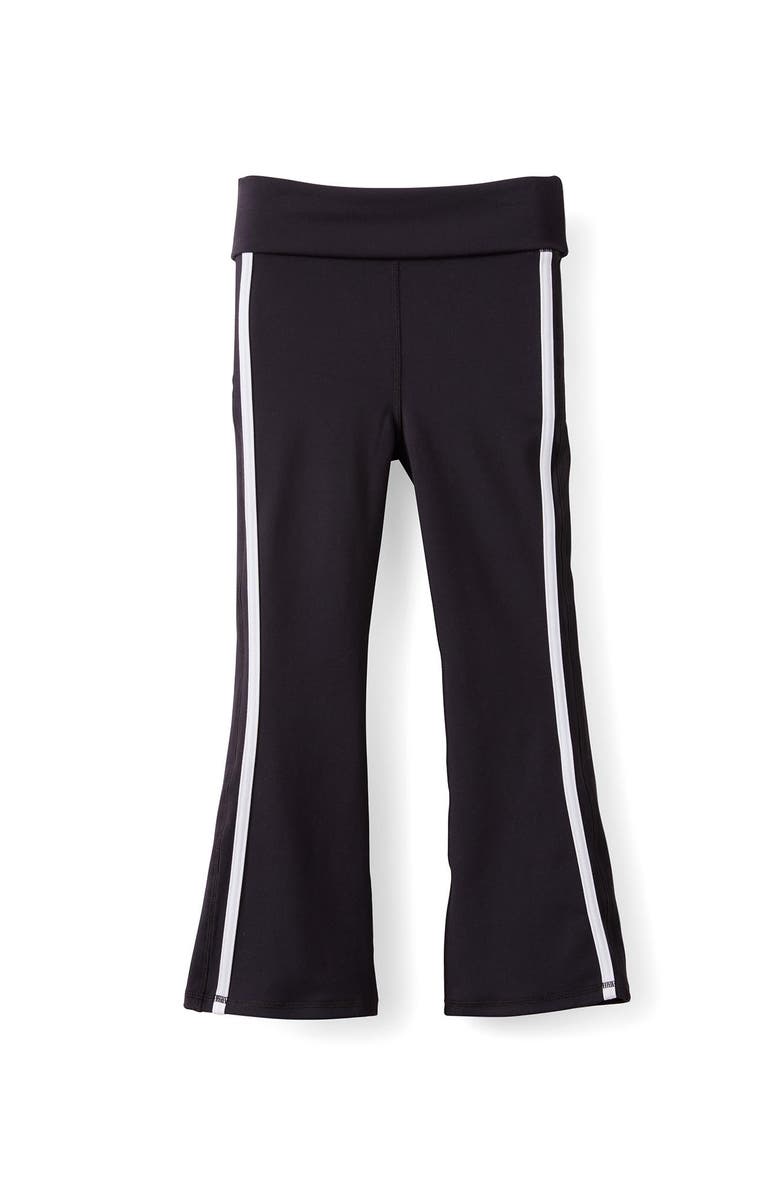 Cotton On Kids Kid's Active Fold Over Flare, Main, color, Black White Stripe