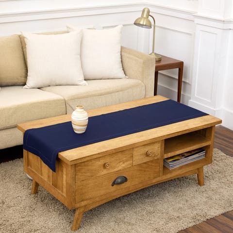 Linen Table Runner - Classic Hemstitch