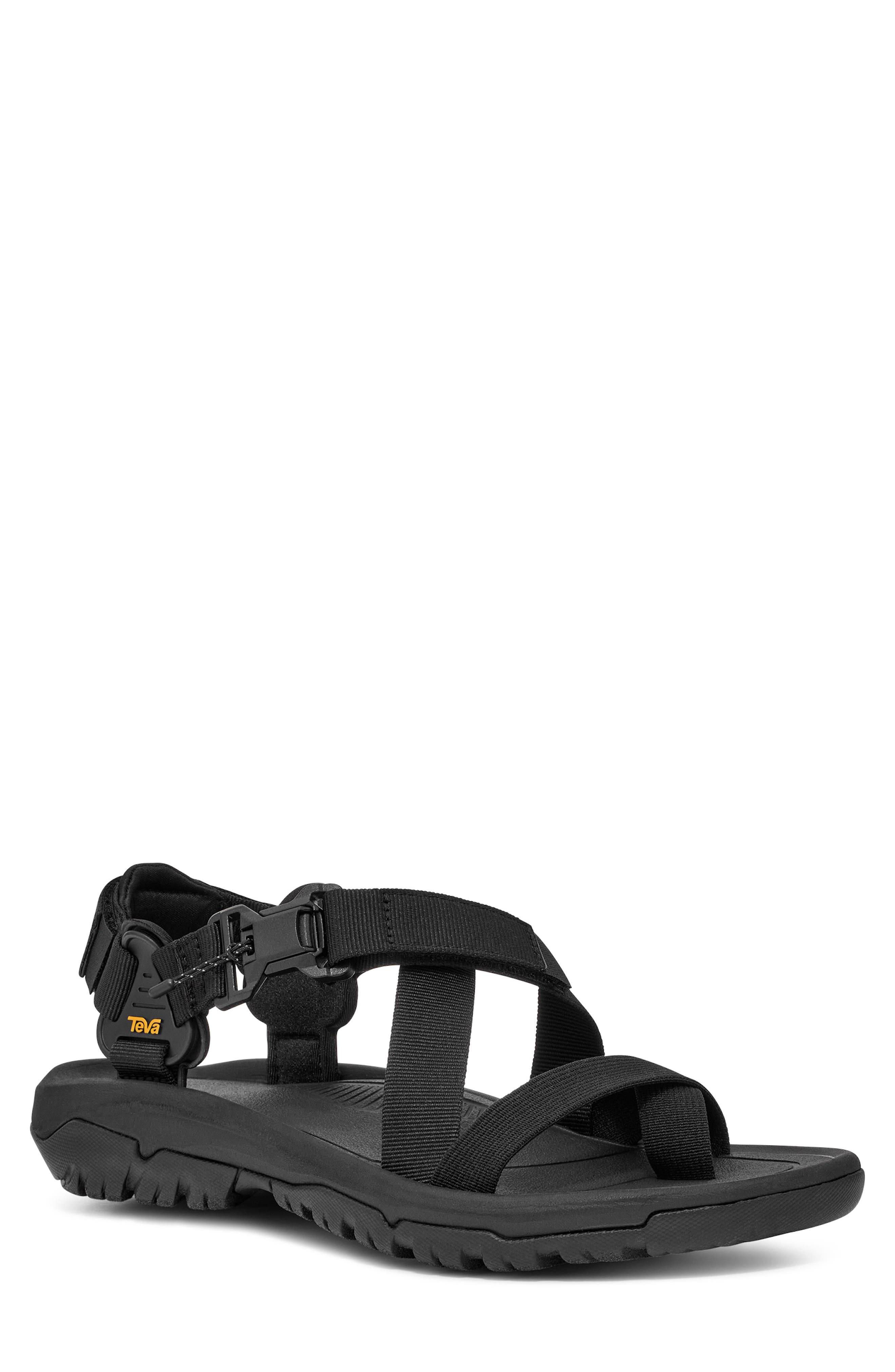 Teva Hurricane Terra Dactyl Sandal, Main, color, Black/ Black