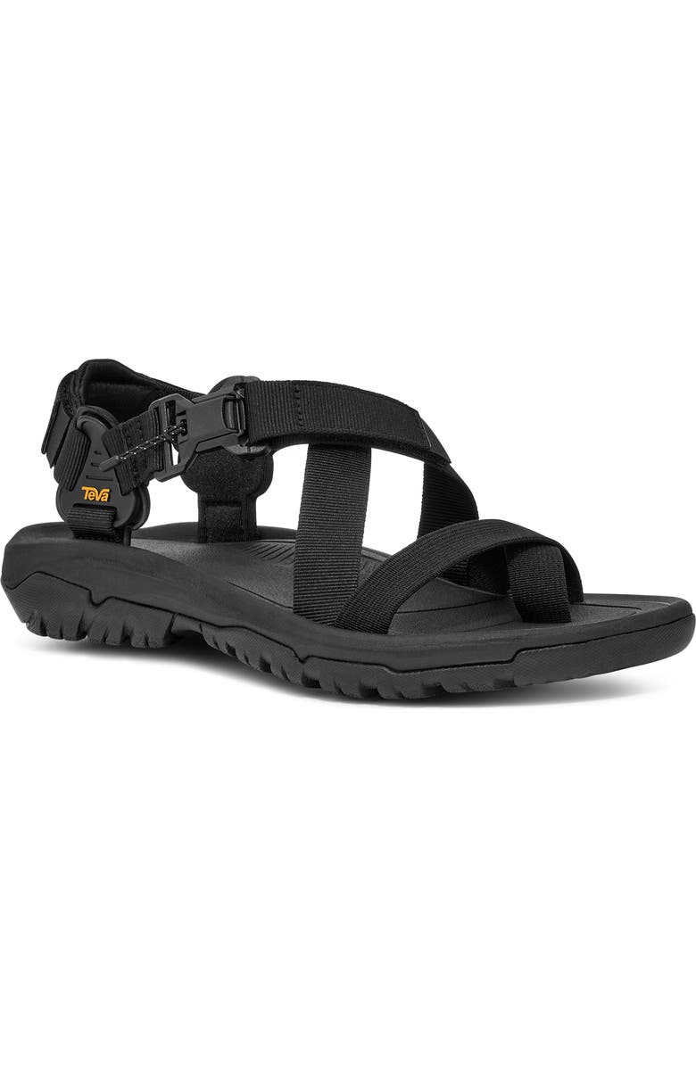 Teva Hurricane Terra Dactyl Sandal, Main, color, Black/ Black